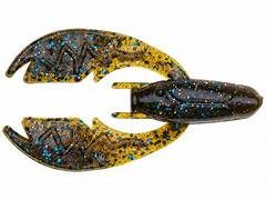 NetBaitBF Paca Chunk Sr 3.25in Green Pumpkin Blue 5ct