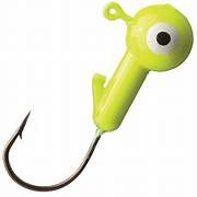 Eagle Claw Ball Jig Head 1/4 10ct Chartreuse