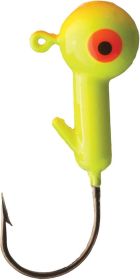 Eagle Claw Ball Jig Head 1/16 10ct Chartreuse