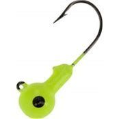 Eagle Claw Ball Head Jig 1/32 10ct Chartreuse