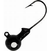 Eagle Claw Ball Head Jig 1/32 10ct Black